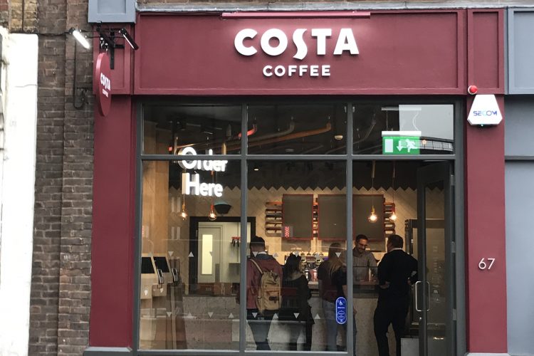 Costa Coffee commuter-focused store